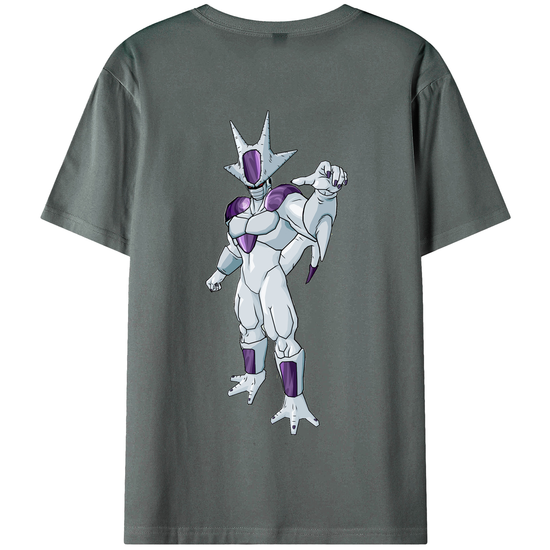 （画像用） ドラゴンボール クウラ DRAGON BALL Cooler Coora 綿100％半袖Tシャツ（背面プリント）
